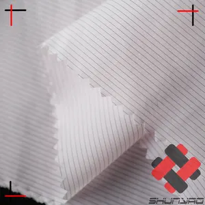 20D Nylon Anti Static Bacterial Stripe Graphene Fabric