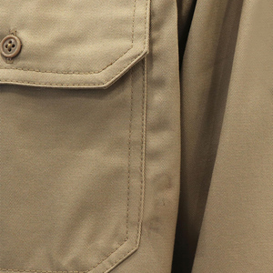 ملابس عمل قطنية مقاومة للهب بأكمام طويلة NFPA HRC 2 ملابس أمان مضادة للساكنة - Product Image 5