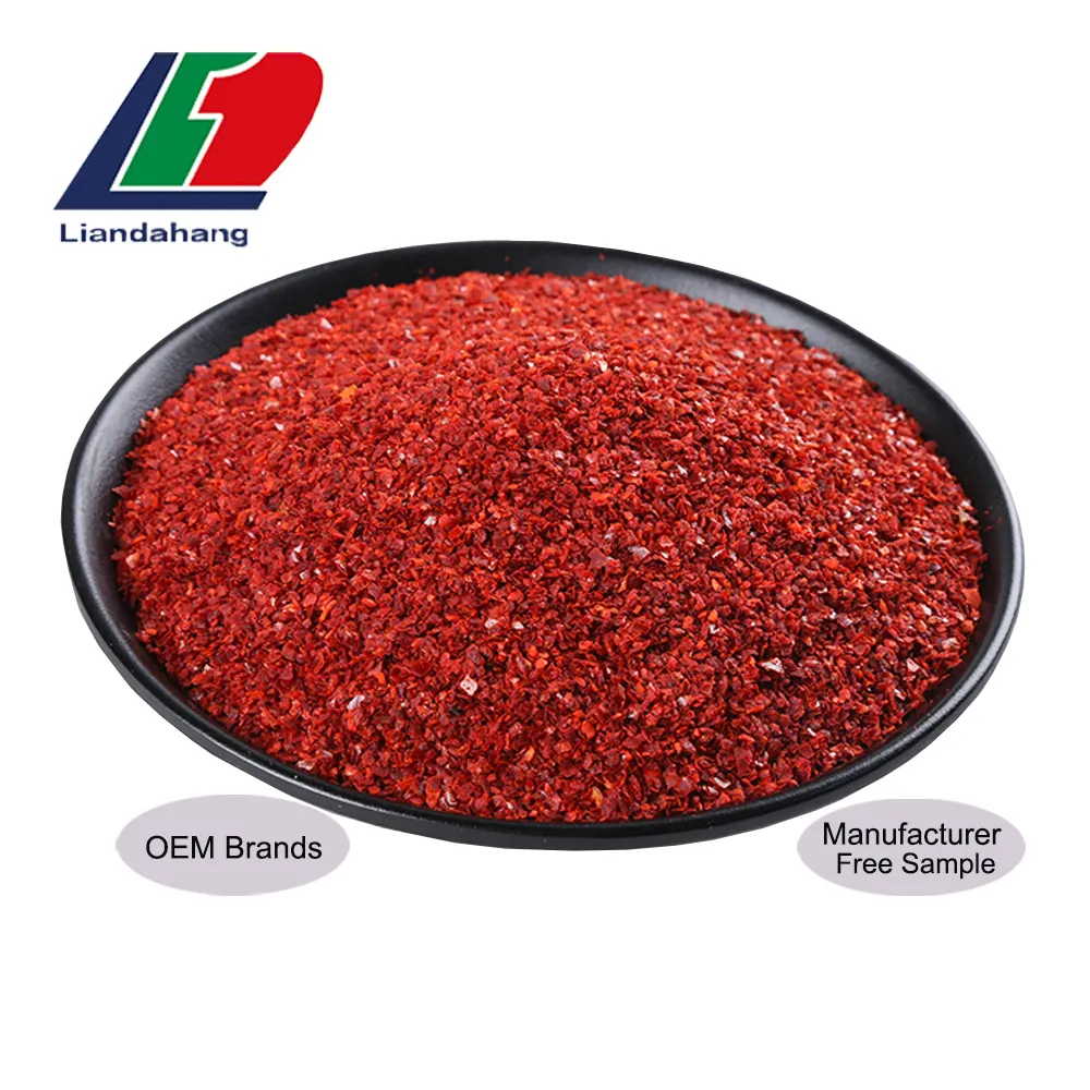 Le plus grand exportateur de la Chine aucun colorant 5 flocons rouges de paprika de maille, paprika rouge 3MM