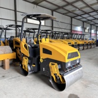 Mini compacteur de rouleau de route marche derrière la machine compacteur de rouleau de route diesel/essence machine compacteur de rouleau de route