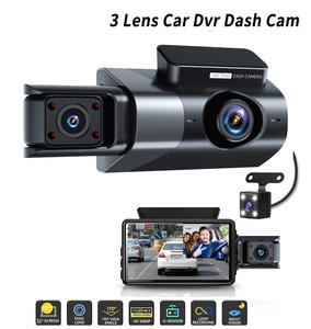 Caméra embarquée HD 1080P avec écran IPS, 3 objectifs multi-angles, garantie 1 an, mini enregistreur - Product Image 2