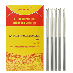 500 unids/caja mango <span class=keywords><strong>de</strong></span> plata <span class=keywords><strong>agujas</strong></span> <span class=keywords><strong>de</strong></span> <span class=keywords><strong>acupuntura</strong></span> estériles punción seca con tubo para un solo uso - Product Image 6
