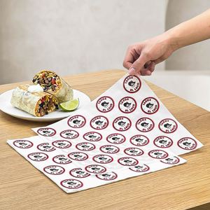 Custom Eco-Friendly Waterproof <b>Biodegradable</b> Greaseproof Food Grade Wrapping <b>Paper</b> for Chicken Sandwich Restaurant Taco Use - Product Image 5