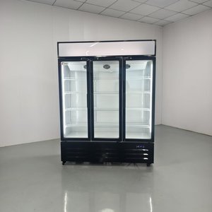 Réfrigérateur vertical commercial à 3 portes vitrées pour <span class=keywords><strong>supermarché</strong></span> et restaurant, refroidissement par air, certifié CE/CB - Product Image 3