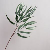 Feuilles d'eucalyptus artificielles de haute qualité L-R200, style forêt, pour la décoration de scènes de mariage et les bouquets de mariée