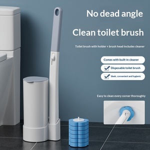 <span class=keywords><strong>Spazzola</strong></span> <span class=keywords><strong>per</strong></span> <span class=keywords><strong>WC</strong></span> in Plastica Usa e Getta con Testa Sostituibile, Dispositivo Ecologico - Product Image 1