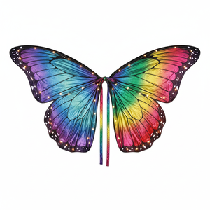 35.5\"X47.2\" Colorful <b>Butterfly</b> with <b>Light</b> 288PCS Costume Accessory - Product Image 2