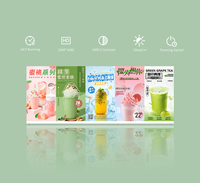Pemutar Menu meja Digital, papan Menu susu teh Desktop Digital