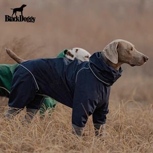Desainer BlackDoggy tahan air poliester Solid olahraga gaya musim semi musim panas pakaian peliharaan Storm-guard keseluruhan Perlindungan Anjing - Product Image 1