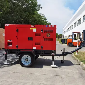 Portable actionné par le type générateur silencieux diesel de remorque de Cummins 25Kva Genset 20Kw