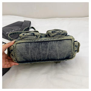 Bolsos de mezclilla vintage a la moda, bolsos de hombro de mezclilla lindos y con personalidad para mujer, bolso cruzado. - Product Image 4