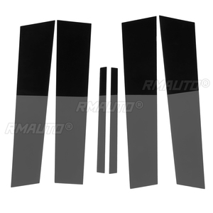 6pcs for Dodge Charger 2011-2021 Car <b>Window</b> Pillar Posts Door Panel Sticker <b>Cover</b> Trim Glossy Black Film Decoration - Product Image 3