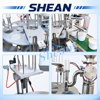 Machine automatique de remplissage et de scellage de gobelets pour sauces, yaourts, beurre de cacahuète, confitures et gelées