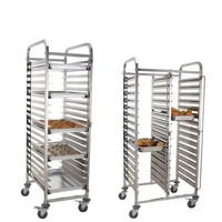 Chariot de cuisson en acier inoxydable à 15 niveaux 1/1 GN Support de casserole pour hôtels et restaurants