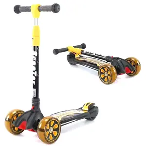 Складной Kick скутеры для детей S3 - 4 регулируемые по высоте планер поездка 3 колеса Kick скутеры