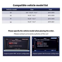 10,25 Zoll Android 14 Snapdragon 665 8-Kern Eingebautes Kabelloses CarPlay GPS 4G BT SD-Karten Autoradio für Audi Q3/A1/A3/Q2 2013-2018