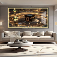 Lot d'usine de tableaux décoratifs créatifs en alliage d'aluminium pour impression numérique, art mural islamique
