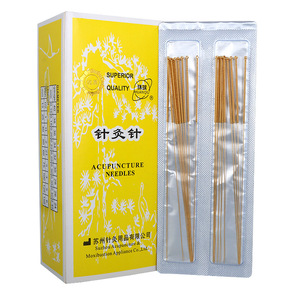 <span class=keywords><strong>Agujas</strong></span> <span class=keywords><strong>de</strong></span> <span class=keywords><strong>Acupuntura</strong></span> Globales Bañadas en Oro Tamaño 07 <span class=keywords><strong>de</strong></span> Un Solo Uso para Medicina Tradicional China - Product Image 1