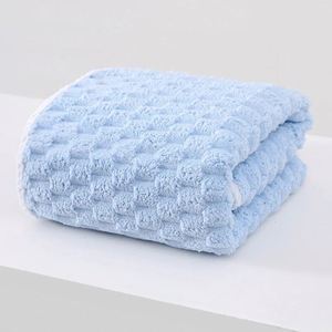 Serviette de toilette en microfibre épaissie effet velours nuage de sable corail, forte absorption d'eau, séchage rapide, douce pour la peau - Product Image 4