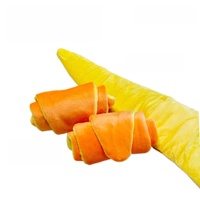 Jouet en peluche en forme de croissant pour animaux de compagnie avec papier froissé, résistant aux morsures, jouet interactif à mâcher pour chiens et chats