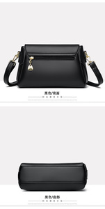 Nouvelle robe bohème vintage en cuir PU de haute qualité pour femme, sac à main quotidien pour le bureau, fermeture éclair unique, petit format carré, été-hiver - Product Image 4