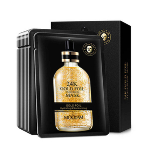 Masque facial hydratant en feuille de soin de la peau à la marque privée, masque facial en bio-collagène à l'or 24 carats, soin de la peau, feuille d'or 24 carats, acide <span class=keywords><strong>hyaluronique</strong></span>, masque 24 carats - Product Image 5