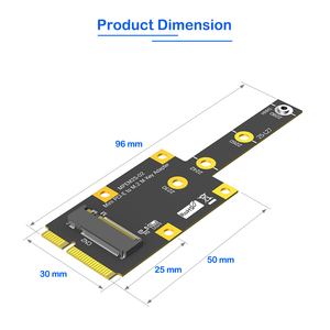 M.2 NVMe SSD 转 Mini PCI-E 适配卡，适用于计算机 M-Key 接口，尺寸 2230-2280mm，速度 5Gbps，即插即用 - Product Image 4