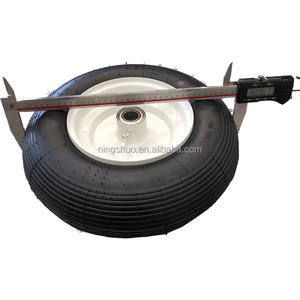 थोक 365x84mm <span class=keywords><strong>wheelbarrow</strong></span> प्रतिस्थापन टायर 350-8 हवा भरी inflatable पहिया 13 16 इंच वायवीय रबर पहिया - Product Image 4