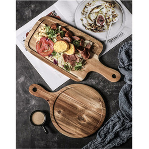 Solid Wood Steak <b>Plate</b> Rectangle Minimalist Style For Breakfast Hotel Food Serving Board - Product Image 4