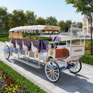 Carruajes Eléctricos de Estilo Moderno de 4 Filas, Fabricante de Carruajes Puxados por Caballos, Último Modelo de Carruaje Turístico a la Venta - Product Image 1