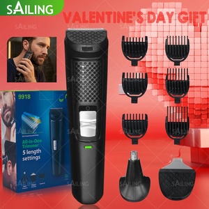 ST3-1007-1 SAILING Kit de Aseo 3 <span class=keywords><strong>en</strong></span> 1: Cortapelos, Recortador de Barba y Nariz/Auriculares, 8000 RPM, 6 Peines Guía, Set de Viaje Inalámbrico de 600 mAh - Product Image 2