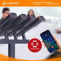 Système de conférence professionnel AIMICIOT AMS4 à 4 microphones – Base de microphone multi-utilisateurs pour réunions, salles de conférence d'hôtels et audio
