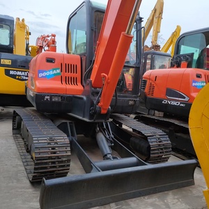 Mini-excavatrice 6 tonnes 2022 d'occasion, modèle Doosan DX60, moteur, boîte de vitesses, puissance 40 kW, faible nombre d'heures, d'origine coréenne, meilleur prix - Product Image 5