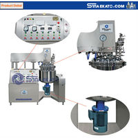 Homogeneizador Industrial de Vacío Supergrande, Línea de Producción Completa para Fábrica de Cosméticos, 2000L