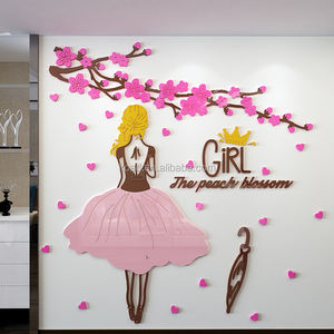 <span class=keywords><strong>Web</strong></span> Celebrity Chambre à coucher Lit Chaud Transformation Chambre de Fille Décoration Murale pour Salon - Product Image 1