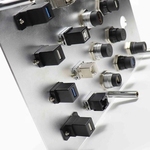 RJ45 CAT6 מצמד מובנה מסגסוגת אבץ שקע מגן נקבה מחבר דרך ממשק רשת לוח - Product Image 5