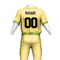 Uniforme de baseball 100 % polyester respirant et antibactérien, service OEM, vente en gros, design personnalisé, manches courtes, évacuation de l'humidité