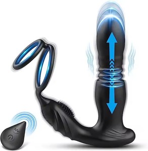 STELLAR PATH Masseur de prostate masculin télescopique vibrant sans fil 10 modes, plug anal en silicone pour hommes - Product Image 2