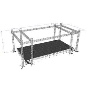 Diskon speaker truss array line aluminium yang kuat dengan truss ground support truss aksesoris