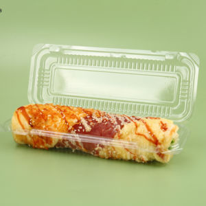 Atacado descartável <span class=keywords><strong>Food</strong></span> Grade Material retangular <span class=keywords><strong>Pet</strong></span> Treat Recipiente De Armazenamento De Alimentos para Padaria Reciclável claro Caixas De Plástico - Product Image 4