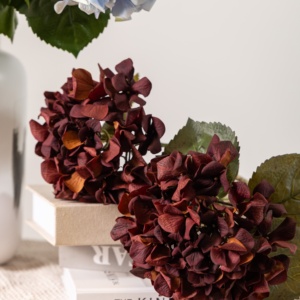 Một nhánh lá sen cuộn tròn hoa cẩm tú cầu mô phỏng hoa thân thiện với môi trường và Phạm vi ứng dụng rộng - Product Image 3