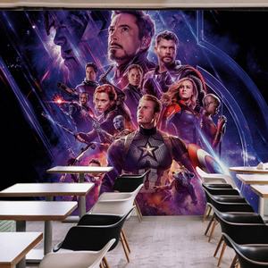 Papel Tapiz Impermeable con Diseño de los Vengadores para la Habitación de los Niños, Moderno Papel Tapiz con Temática de Capitán América y Iron Man para la Sala de Estar - Product Image 4