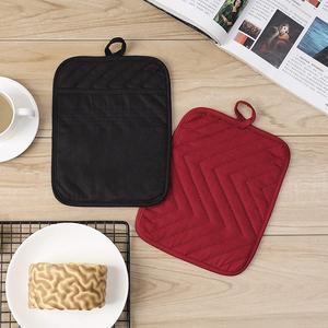 แผ่นรองแก้วผ้าฝ้ายทนความร้อน,แผ่นรองแก้วสำหรับใช้ในครัวหม้อพักน้ำสำหรับอบอุปกรณ์เสริมสำหรับโต๊ะบาร์บีคิวทำอาหาร - Product Image 3