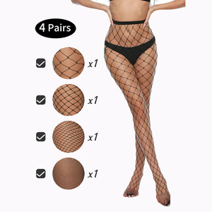 Di alta qualità belle ragazze nere <span class=keywords><strong>Sexy</strong></span> calze collant a rete per le donne <span class=keywords><strong>Sexy</strong></span> biancheria intima (4 paia in un Set) - Product Image 2