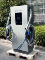 Station de charge rapide EV 60kW 80kW 120kW CC CCS2 GBT CHAdeMO Dual Guns DC Fast EV Chargeur pour flotte EV