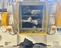 Mélangeur interne de type production à grande échelle ZS-420, commande PLC, fonctionnement motorisé - 55 kW, capacité 35 L pour caoutchouc et plastique