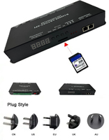 Controlador LED de Píxeles Programable y Direccionable K8 K16 Artnet de 8/16 Puertos para Tiras de Luz LED RGB DMX512 WS2812B WS2811 WS2815