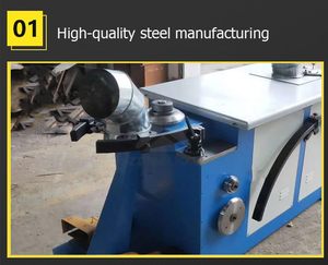 Máquina formadora de codo de conducto de aire de hoja Máquina formadora de codo de conducto redondo eléctrico Máquina formadora de codo de conducto espiral - Product Image 3