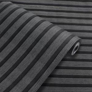 ผนังวอลเปเปอร์ลายไม้ 3 มิติ สีเทา กันน้ำ ยี่ห้อ ORON DECO แบบลอกติดเอง วัสดุไวนิล สำหรับห้องนอน ขนาด 60 ซม. - Product Image 3