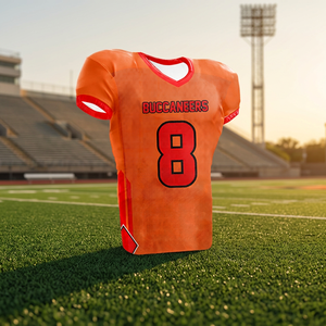 Camiseta de Fútbol Americano de los Buccaneers 2025, Sublimación Personalizada, 100% Poliéster, Antibacteriana, Absorbe la Humedad, Alta Calidad, Tela Twill Resistente al Desgaste - Product Image 3